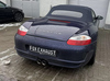 Fox Edelstahl Sportauspuff mittig Porsche Boxster Typ 986 2.7 3.2 2x90mm rund doppelwandig abgeschrägt