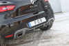 FOX Edelstahl Duplex Sportauspuff Renault Clio 4 RS rechts-links je 1x rund für Serien-Endrohrausgang