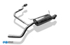 Fox Edelstahl Duplex Sportauspuff Renault Megane 1 Coach 1x90mm rund eingerollt gerade mit Absorber