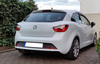 Fox Edelstahl Sportauspuff Seat Ibiza 4 Typ 6J ab 2008 115x85mm oval eingerollt abgeschrägt