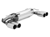 Fox Edelstahl Duplex Sportauspuff Subaru Impreza GR WRX inkl. WRX STI je 2x100mm rund eingerollt gerade