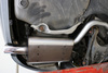 Fox Edelstahl Sportauspuff Audi A4 B6 Typ 8E Limousine/Avant 1.6l u. 2.0l 1x80mm rund eingerollt gerade mit Absorber
