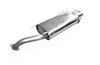 Fox Edelstahl Sportauspuff Toyota Celica T20 Bj.94-99 160x80mm flachoval eingerollt abgeschrägt mit Absorber