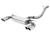 Fox Edelstahl Duplex Sportauspuff VW Golf 7 2.0l TDI 4Motion je 2x80mm rund doppelwandig abgeschrägt