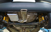 Fox Edelstahl Sportauspuff mittig VW Lupo 130x50mm flachoval eingerollt abgeschrägt