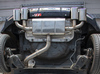 Fox Edelstahl Duplex Sportauspuff VW Golf 7 1.2l 1.4l TSI 1.6l TDI in R-Optik je 2x115x85mm oval eingerollt abgeschrägt