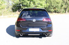 FOX Edelstahl Duplex Sportauspuff VW Golf 7 GTI 230PS Facelift je 100mm rund doppelwandig abgeschrägt