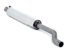 Fox Edelstahl Sportauspuff-Komplettanlage ab Kat Audi 80 B4 Limousine/Avant 1.6-2.0l 2x76mm rund eingerollt gerade mit Absorber