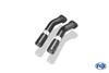 Fox Edelstahl Duplex Sportauspuff-Komplettanlage ab Kat BMW 3er E46 318i 320i 325i 328i Limousine/ Touring/ Coupe/ Cabrio 2x76mm rund eingerollt gerade mit Absorber