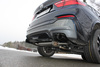 Fox Edelstahl Duplex Sportauspuff-Komplettanlage ab Kat BMW X4 F26 35i xDrive je 2x90mm schwarz rund doppelwandig abgeschrägt
