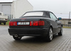Fox Edelstahl Sportauspuff-Komplettanlage ab Kat Audi 80/90 89 B3 Limousine/Coupe u. B4 Cabrio 135x80mm flachoval