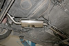 FOX Edelstahl Sportauspuff-Komplettanlage ab Kat Audi 100, A6 Typ C4 2x70mm rund scharf
