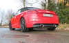 FOX Edelstahl Duplex Sportauspuff-Komplettanlage ab Kat. Audi TT 8S/FV Frontantrieb je 100mm rund doppelwandig abgeschrägt