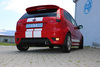 Fox Edelstahl Sportauspuff-Komplettanlage ab Kat Ford Fiesta MK6 ST150 Typ Bj.05-08 1x90mm rund eingerollt gerade mit Absorber