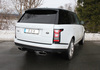 Fox Edelstahl Duplex Sportauspuff-Komplettanlage ab Kat Land Rover Range Rover MK 4 5.0l ab 2012 je 220x80mm flachoval eingerollt seitlich abgeschrägt