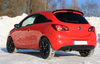 FOX Edelstahl Sportauspuffanlage ab Kat Opel Corsa E 1.4 Turbo 129x106mm oval eingerollt abgeschrägt