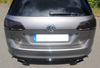 FOX Edelstahl Duplex Sportauspuffanlage ab Kat VW Golf 7 R Variant je 160x90mm oval eingerollt seitlich abgeschrägt