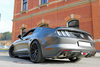 Fox Edelstahl Duplex Sportauspuff-Komplettanlage ab Kat Ford Mustang VI 6 ab 2014 5.0l GT je 1x100mm rund doppelwandig abgeschrägt