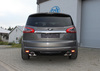 Fox Edelstahl Duplex Sportauspuff-Komplettanlage ab Kat Ford S-MAX 115x85mm oval eingerollt seitlich abgeschrägt