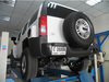 Fox Edelstahl Duplex Sportauspuff-Komplettanlage ab Kat Hummer H3 2x100mm rund scharf abgeschrägt mit Absorber Typ B