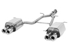 Fox Edelstahl Duplex Sportauspuff-Komplettanlage ab Kat Mercedes SLK R171 1.8l 2x90mm rund eingerollt gerade mit Absorber