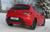 Fox Edelstahl Duplex Sportauspuff-Komplettanlage ab Kat Seat Leon 5F 1.8l 2.0l TDI 135kW je 2x80mm rund doppelwandig abgeschrägt