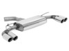 Fox Edelstahl Duplex Sportauspuff-Komplettanlage ab Kat Seat Leon 5F Cupra je 2x80mm rund doppelwandig abgeschrägt