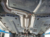 Fox Edelstahl Sportauspuff-Komplettanlage ab Kat Skoda Fabia 5J Combi ab 2007 2x76mm rund eingerollt gerade mit Absorber