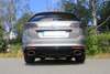 FOX Edelstahl Duplex Sportauspuffanlage ab Kat VW Golf 7 R Variant je 160x90mm oval eingerollt seitlich abgeschrägt