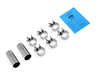 Fox Edelstahl Duplex Sportauspuffanlage Audi A4 B7 Typ 8E Lim/Avant 2.0l je 76mm rund eingerollt mit Absorber