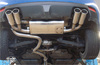 Fox Edelstahl Duplex Sportauspuff Subaru Impreza GR WRX inkl. WRX STI je 2x100mm rund eingerollt gerade