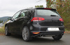 Fox Edelstahl Duplex Racing-Komplettanlage ab Kat VW Golf 7 GTI je 100mm rund eingerollt abgeschrägt