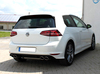 Fox Edelstahl Duplex Racing-Komplettanlage ab Kat VW Golf 7 GTI in R-Optik je 2x115x85mm oval eingerollt abgeschrägt