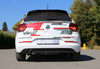 FOX Edelstahl Racing-Auspuffanlage ab Kat VW Polo 6 GTI Typ AW 2x90mm rund eingerollt abgeschrägt