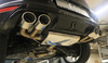 FOX Edelstahl Duplex Racing-Sportauspuffanlage ab Kat VW Golf 7 R je 2x115x85mm oval eingerollt abgeschrägt
