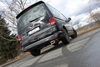 Fox Edelstahl Sportauspuff-Komplettanlage ab Kat VW T5 4motion Caravelle Kombi Multivan 160x80mm flachoval eingerollt abgeschrägt mit Absorber