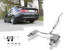 FOX Edelstahl Duplex Racing-Komplettanlage ab Kat. Honda Accord 7 CL9 Bj. 03-08 je 100mm rund eingerollt abgeschrägt mit Absorber