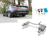 FOX Edelstahl Duplex Sportauspuff Honda Accord 7 CL9 Bj. 03-08 je 100mm rund eingerollt abgeschrägt mit Absorber