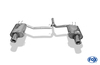 FOX Edelstahl Duplex Sportauspuff Honda Accord 7 CL9 Bj. 03-08 je 100mm rund eingerollt abgeschrägt mit Absorber