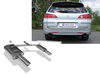 Fox Edelstahl Duplex Sportauspuff Honda Accord 7 Tourer CM1 Bj.03-08 je 1x100mm rund eingerollt abgeschrägt