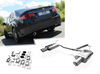 Fox Edelstahl Duplex Sportauspuff Honda Accord 8 CU1 Limousine/Tourer ab 2008 je 100mm rund eingerollt abgeschrägt mit Absorber