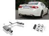 Fox Edelstahl Duplex Sportauspuff Honda Accord 8 CU2 Limousine/Tourer ab 2008 1x114mm rund eingerollt gerade