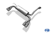 Fox Edelstahl Duplex Sportauspuff-Komplettanlage ab Kat Honda Civic 5 Coupe Typ EJ2 2x80mm rund eingerollt gerade mit Absorber