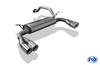 Fox Edelstahl Duplex Sportauspuff-Komplettanlage ab Kat Honda Civic 5 Coupe Typ EJ2 2x80mm rund eingerollt gerade mit Absorber