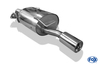 Fox Edelstahl Sportauspuff Honda Civic 6 Aerodeck 1x90mm rund eingerollt gerade mit Absorber