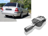Fox Edelstahl Sportauspuff Honda Civic 6 Aerodeck 1x90mm rund eingerollt gerade mit Absorber