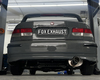 Fox Edelstahl Sportauspuff Honda Civic 6 Coupe Typ EJ 100mm rund doppelwandig gerade