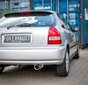 Fox Edelstahl Sportauspuff Honda Civic 6 1.4l Typ EJ9 1x90mm rund doppelwandig gerade