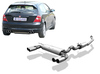 Fox Edelstahl Duplex Sportauspuff-Komplettanlage ab Kat Honda Civic 7 Type R EP3 2x76mm rund eingerollt gerade