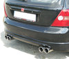 Fox Edelstahl Duplex Sportauspuff-Komplettanlage ab Kat Honda Civic 7 Type R EP3 2x76mm rund eingerollt gerade